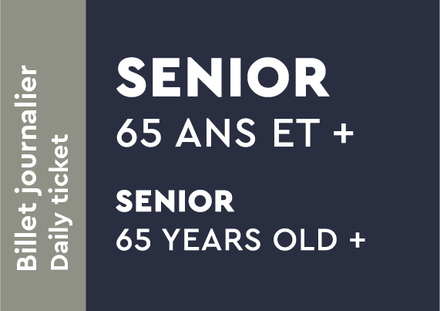 Senior 65 years old + - Daily ticket