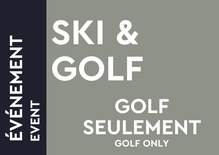 Golf Seulement - Billet visiteur