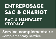 Bag and handcart storage for 2024 members only