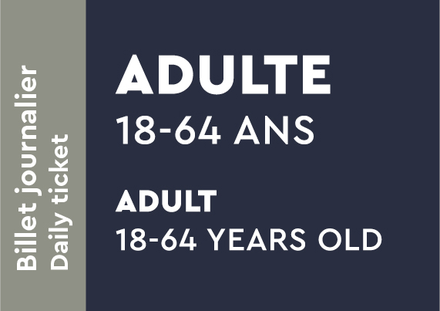 Adulte 18-64 ans - Billet journalier