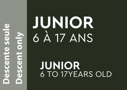 Billet Descente - Junior
