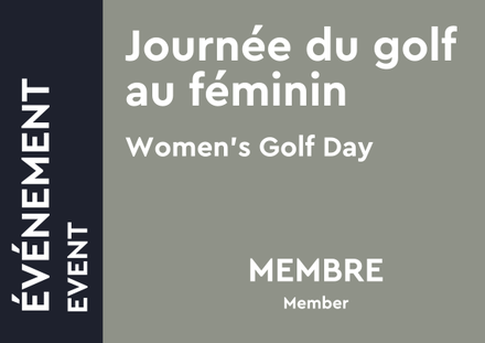 Journée du Golf au feminin - Membre