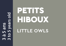 Little Owls - 3 to 5 years old