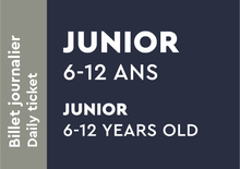 Junior 6-12 ans - Billet journalier