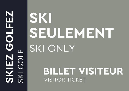 Ski Only - Visitor Ticket