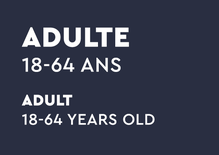 Billet Journée - Adulte 18 à 64 ans