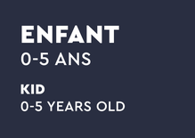 Billet Zone Famille - Enfant (0 a 5 ans)