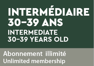 Abonnement golf intermediaire 30-39 illimite 2025