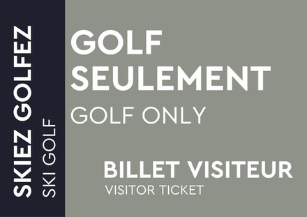 Golf Only - Visitor Ticket