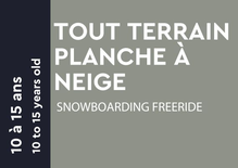 Snowboarding Freeride - 10 to 15 year olds