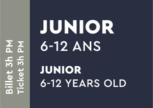 Junior 6-12 years old - Ticket 3H PM