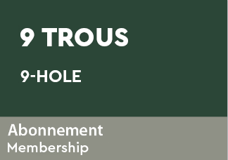 Abonnement Golf 9 trous 2025