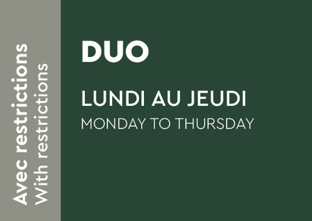 Twosome 2026 - Monday to Thursday with restrictions