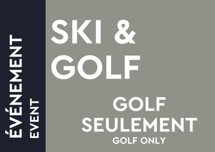 Golf Seulement - Billet visiteur