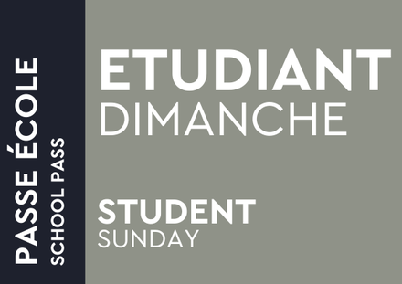 Passe École - Étudiant Dimanche