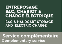 Bag and handcart storage + Electric charge for 2024 members only