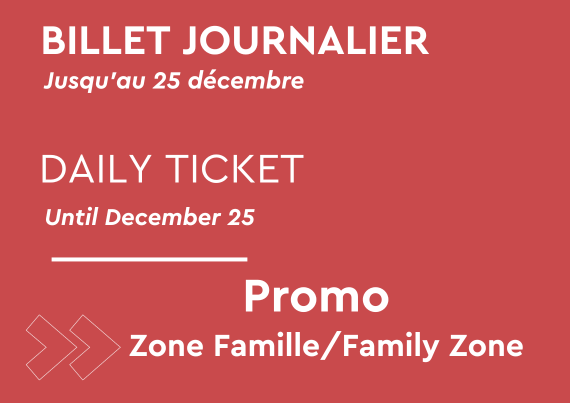 PROMO - Billet ouverture Zone famille